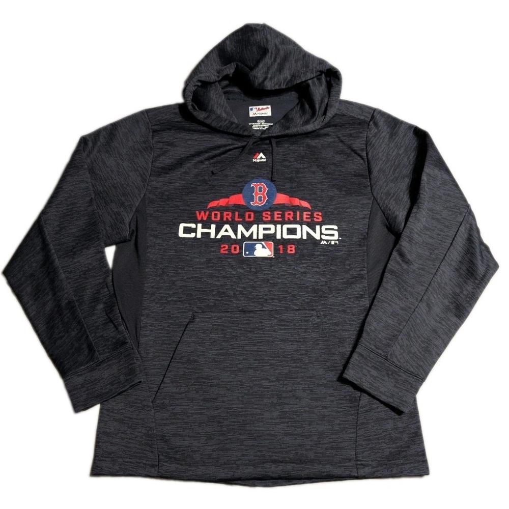 Boston Red Sox 2018 World Series Champions Hoodie Majestic Men's Small MLB
